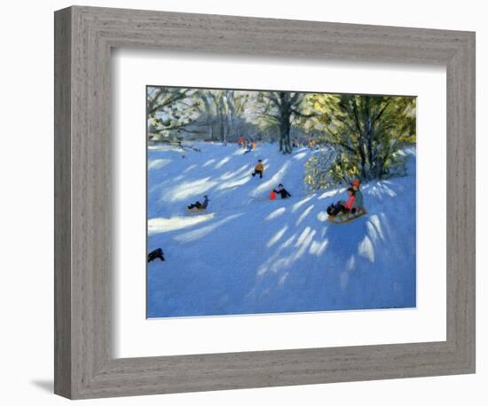 Early Snow, Darley Park, Derby-Andrew Macara-Framed Giclee Print