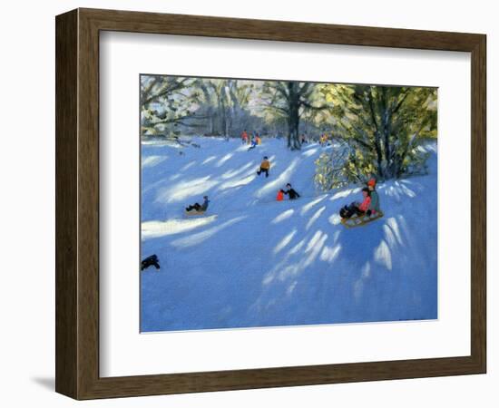 Early Snow, Darley Park, Derby-Andrew Macara-Framed Giclee Print