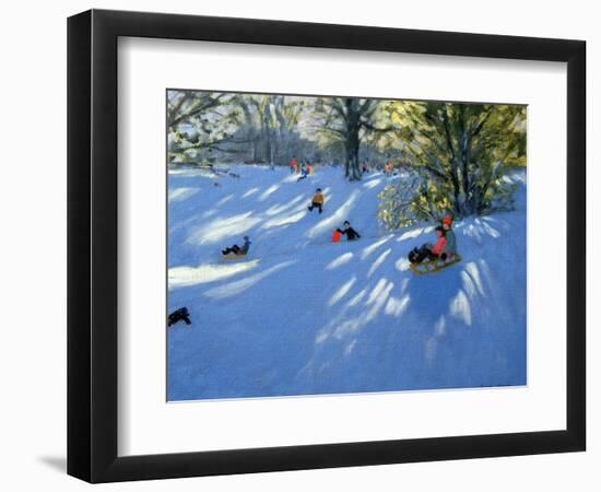 Early Snow, Darley Park, Derby-Andrew Macara-Framed Giclee Print