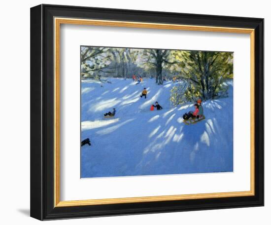 Early Snow, Darley Park, Derby-Andrew Macara-Framed Giclee Print