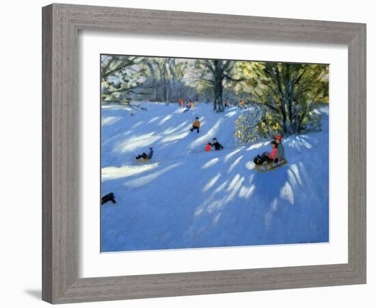 Early Snow, Darley Park, Derby-Andrew Macara-Framed Giclee Print