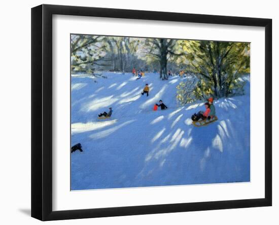 Early Snow, Darley Park, Derby-Andrew Macara-Framed Giclee Print