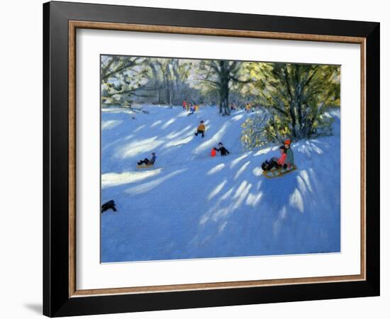 Early Snow, Darley Park, Derby-Andrew Macara-Framed Giclee Print