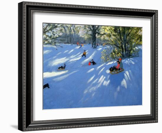 Early Snow, Darley Park, Derby-Andrew Macara-Framed Giclee Print