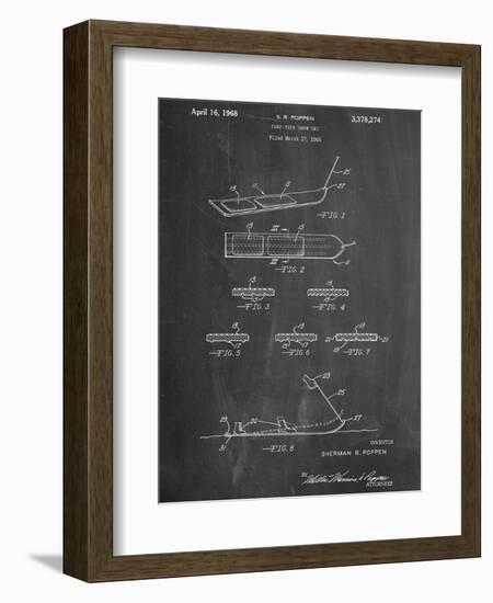 Early Snowboard Patent-null-Framed Premium Giclee Print