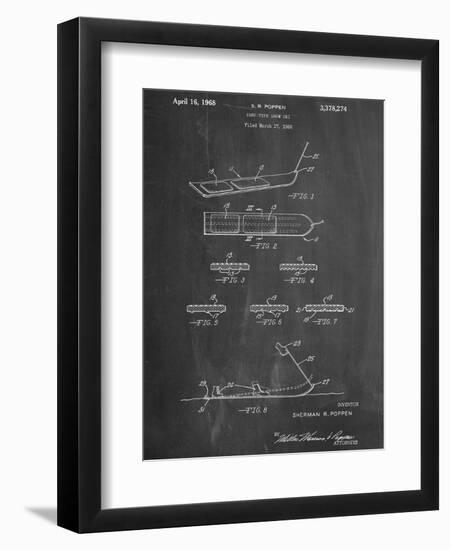 Early Snowboard Patent-null-Framed Premium Giclee Print