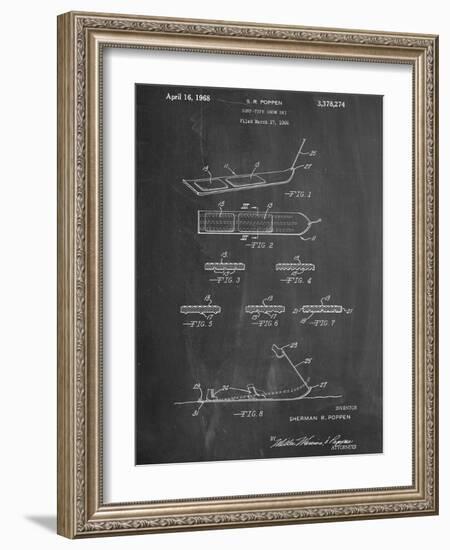 Early Snowboard Patent-null-Framed Art Print