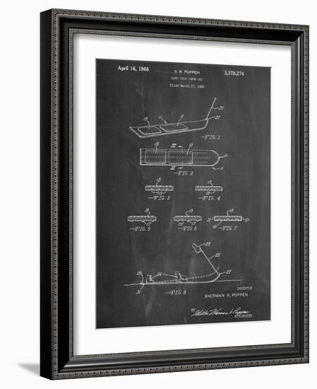 Early Snowboard Patent-null-Framed Art Print