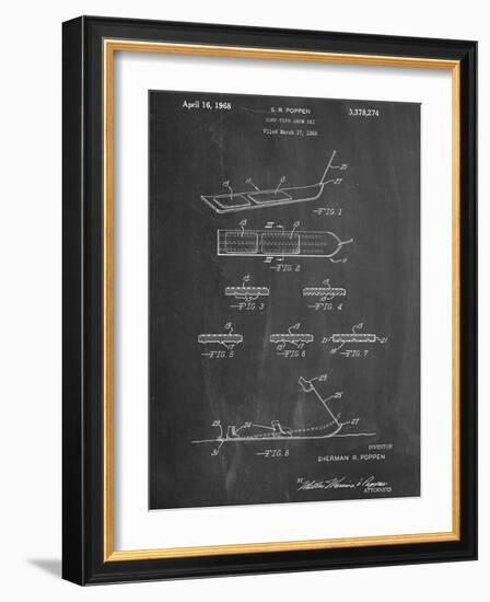 Early Snowboard Patent-null-Framed Art Print