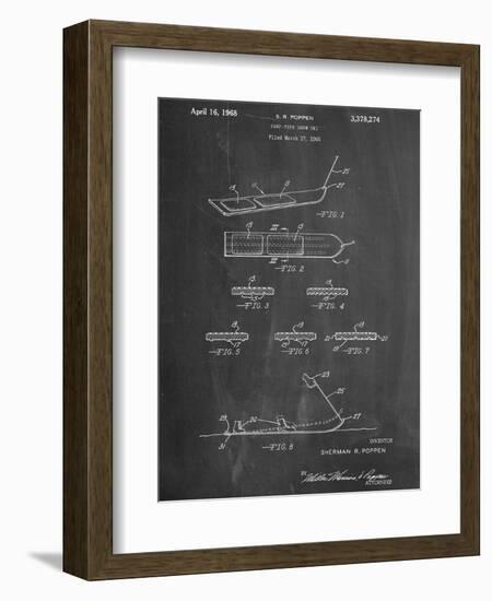 Early Snowboard Patent-null-Framed Art Print