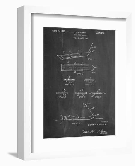 Early Snowboard Patent-null-Framed Art Print