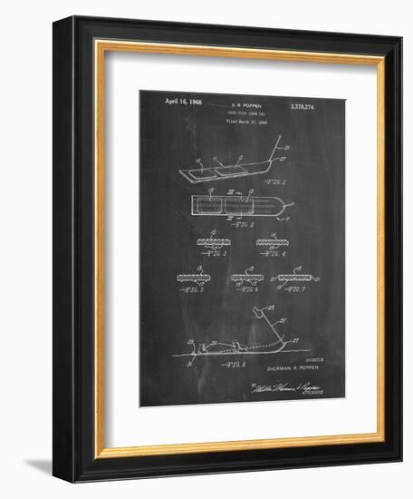 Early Snowboard Patent-null-Framed Art Print