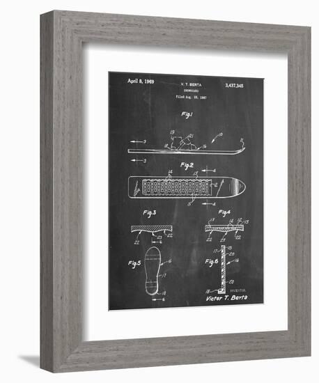 Early Snowboard Patent-null-Framed Premium Giclee Print