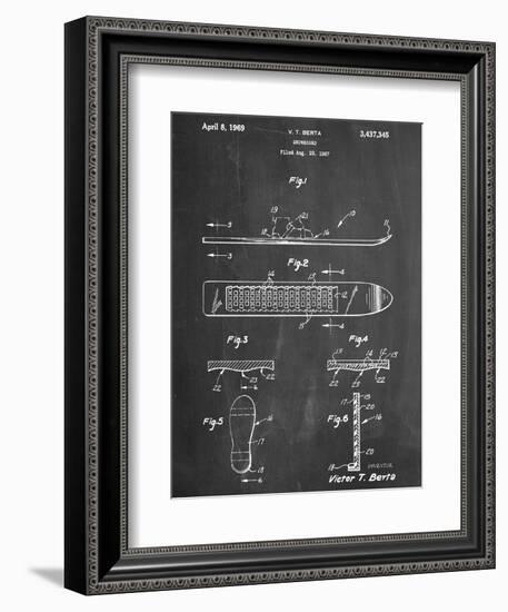 Early Snowboard Patent-null-Framed Premium Giclee Print