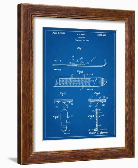 Early Snowboard Patent-null-Framed Art Print