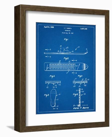 Early Snowboard Patent-null-Framed Premium Giclee Print