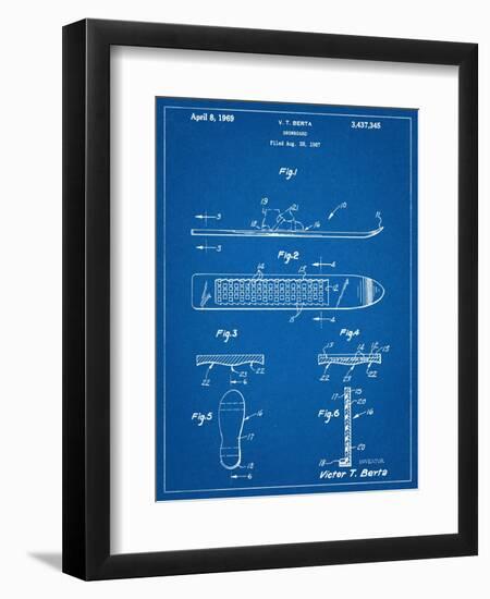 Early Snowboard Patent-null-Framed Premium Giclee Print