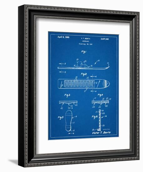 Early Snowboard Patent-null-Framed Premium Giclee Print