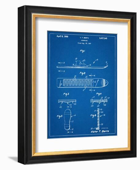 Early Snowboard Patent-null-Framed Premium Giclee Print