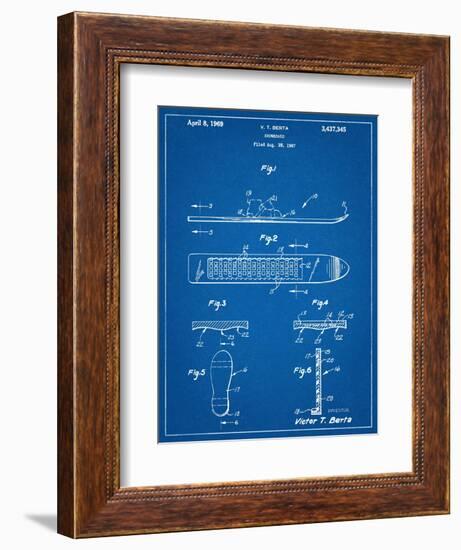 Early Snowboard Patent-null-Framed Art Print