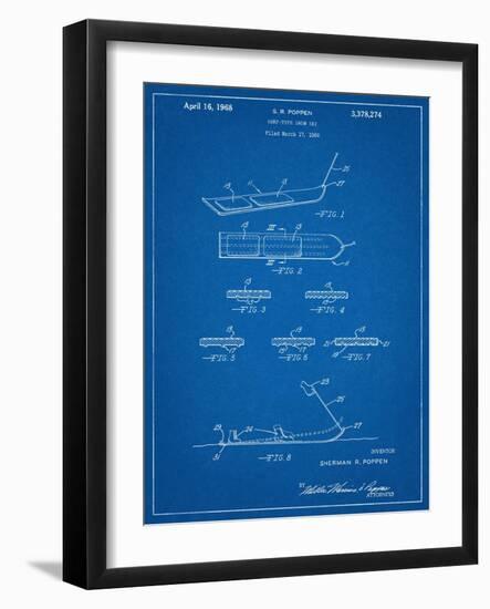 Early Snowboard Patent-null-Framed Art Print