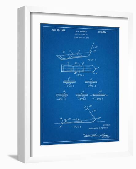 Early Snowboard Patent-null-Framed Art Print