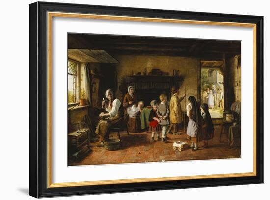 Early Sorrow, 1861-Frederick Daniel Hardy-Framed Giclee Print