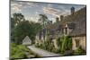 Early Spring morning view of the beautiful Cotswolds cottages at Arlington Row in Bibury-Adam Burton-Mounted Photographic Print