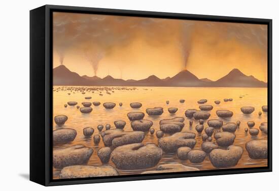 Early Stromatolites, Artwork-Richard Bizley-Framed Premier Image Canvas