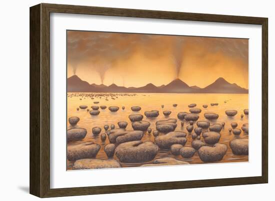 Early Stromatolites, Artwork-Richard Bizley-Framed Photographic Print