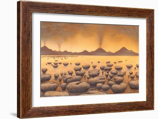 Early Stromatolites, Artwork-Richard Bizley-Framed Photographic Print