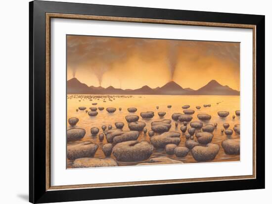 Early Stromatolites, Artwork-Richard Bizley-Framed Photographic Print