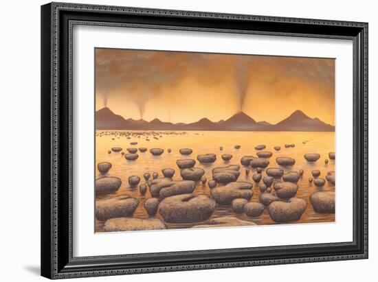 Early Stromatolites, Artwork-Richard Bizley-Framed Photographic Print