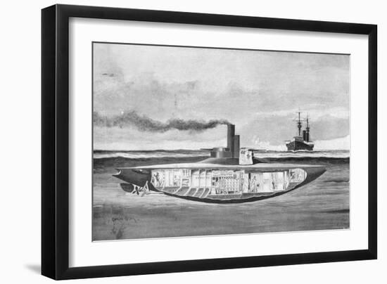 Early Submarine-null-Framed Giclee Print