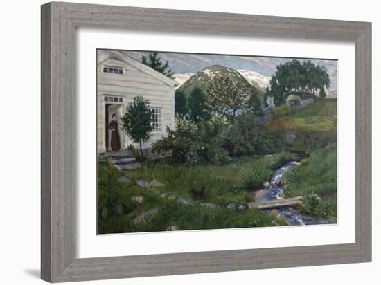 Early summer in Jolster-Nikolai Astrup-Framed Giclee Print