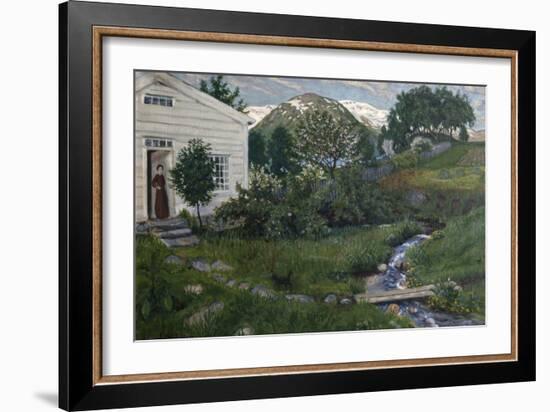 Early summer in Jolster-Nikolai Astrup-Framed Giclee Print