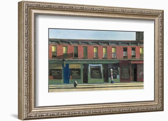 Early Sunday Morning, c.1930-Edward Hopper-Framed Art Print