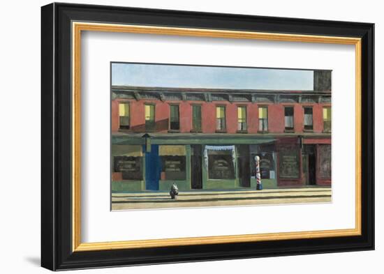 Early Sunday Morning, c.1930-Edward Hopper-Framed Art Print