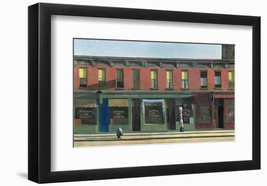 Early Sunday Morning, c.1930-Edward Hopper-Framed Art Print