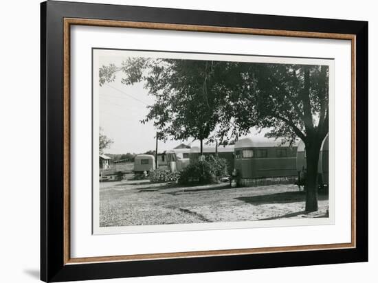 Early Trailer Park-null-Framed Art Print