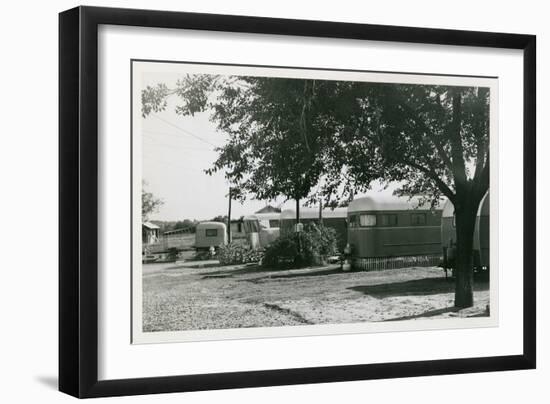 Early Trailer Park-null-Framed Art Print