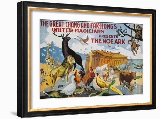 Early Twentieth-Century Spanish Poster for the Noe Ark-null-Framed Giclee Print