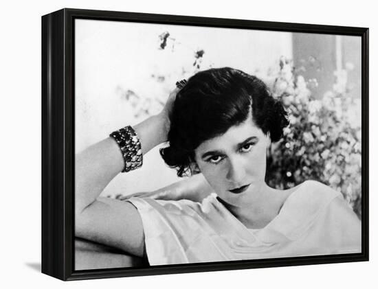 Early Undated Photo of French Fashion Designer Coco Chanel-null-Framed Premier Image Canvas