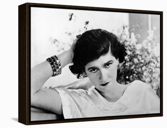 Early Undated Photo of French Fashion Designer Coco Chanel-null-Framed Premier Image Canvas