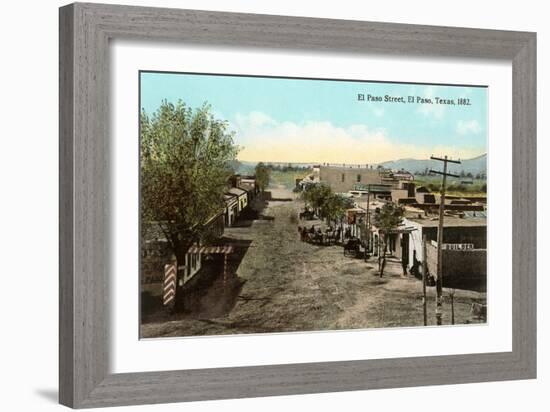 Early View, El Paso Street, El Paso, Texas-null-Framed Art Print