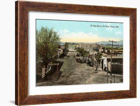 Early View, El Paso Street, El Paso, Texas-null-Framed Art Print