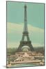 Early View of Eiffel Tower-null-Mounted Art Print