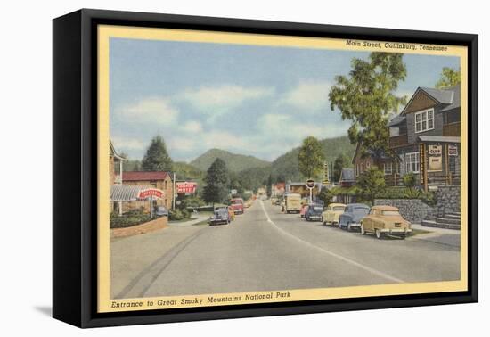 Early View of Gatlinburg-null-Framed Stretched Canvas