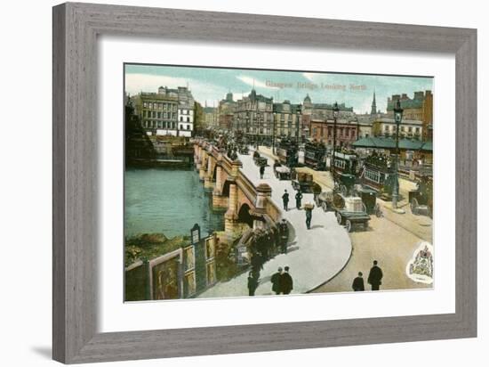 Early View of Glasgow Bridge, Scotland-null-Framed Art Print