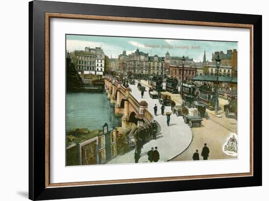 Early View of Glasgow Bridge, Scotland-null-Framed Art Print